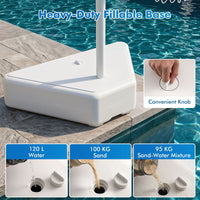 Swimming Pool Goal with Adjustable Height Backboard and Filled Base