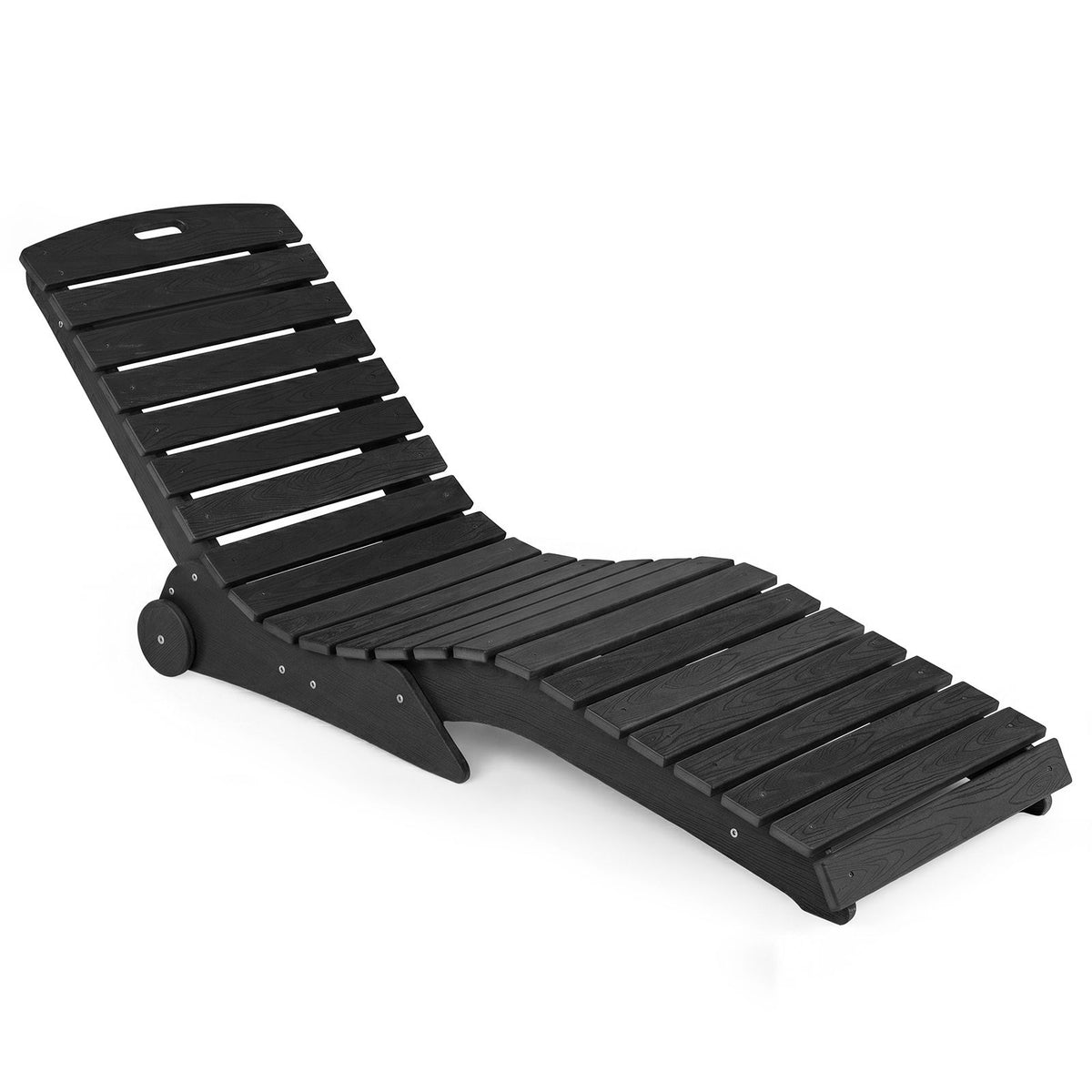 Ergonomic Pool Lounger with Wheels Anti-Float for Shallow Water Use