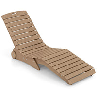 Ergonomic Pool Lounger with Wheels Anti-Float for Shallow Water Use