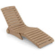Ergonomic Pool Lounger with Wheels Anti-Float for Shallow Water Use