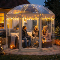 Pop Up Bubble Tent with 540° Panoramic Clear PVC for 8-10 People