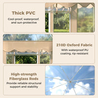 Pop Up Bubble Tent with 540° Panoramic Clear PVC for 8-10 People