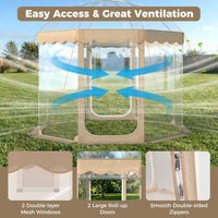 Pop Up Bubble Tent with 540° Panoramic Clear PVC for 8-10 People