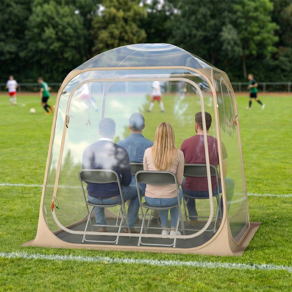 Pop Up Sports Tent with Sealed Floor and Carry Bag for 2-4 Persons