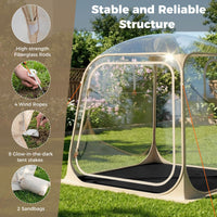 Pop Up Sports Tent with Sealed Floor and Carry Bag for 2-4 Persons