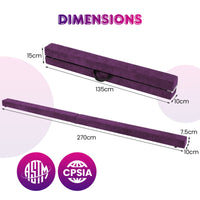 Portable Gymnastic Beam with Anti Slip Bottom and Carry Handle for Home