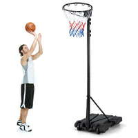 Basketball Hoop Stand with Fillable Base No Backboard for Outdoor Play