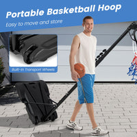 Basketball Hoop Stand with Fillable Base No Backboard for Outdoor Play