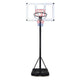 Adjustable Basketball Goal System with Wheels and Ball Storage for Kids