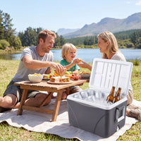 41L Hard Cooler for Picnic Travel with Cup Holders Keeps Ice for Days