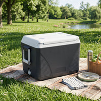41L Hard Cooler for Picnic Travel with Cup Holders Keeps Ice for Days