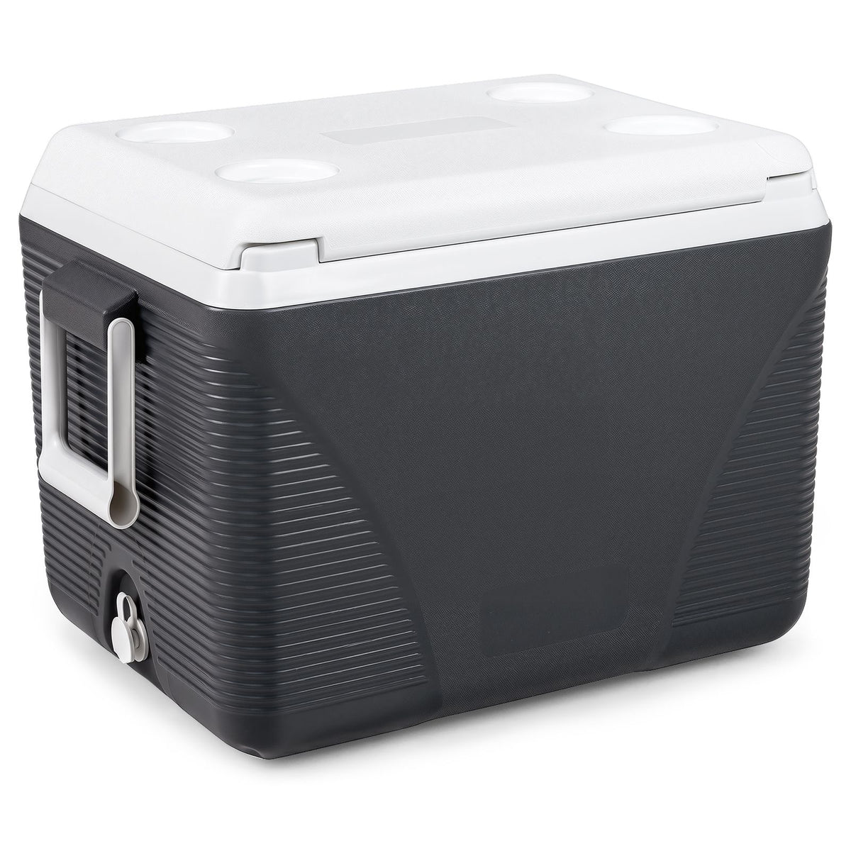41L Hard Cooler for Picnic Travel with Cup Holders Keeps Ice for Days