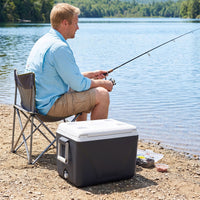 41L Hard Cooler for Picnic Travel with Cup Holders Keeps Ice for Days
