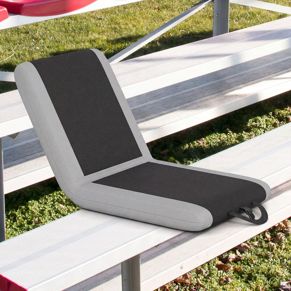 Portable Stadium Seat with 6 Reclining Positions and Armrests for Sports
