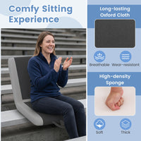 Portable Stadium Seat with 6 Reclining Positions and Armrests for Sports