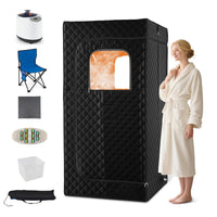 Portable Steam Sauna Box with 1200W 3L Steamer for Full Body Relaxation