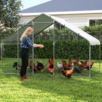 Walk-in Poultry Cage with Oxford Canopy and Hexagonal Mesh Net