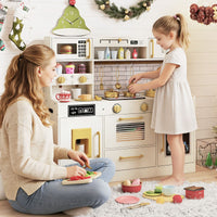 Pretend Toy Kitchen Set with Water Dispenser and Dishwasher