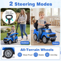 3-In-1 Toddler Push Car Licensed Ford With Ignition Sound and LED Lights