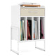 Record Player Stand with Drawer and Record Holder Living Room and Bedroom