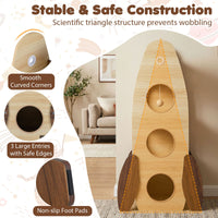 Rocket Cat Tree with 2-Storey Condo and Sisal Scratching Pad