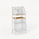 Rolling File Utility Cart with 2 Drawers and Lockable Wheels for Home Office