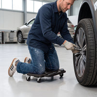 Rolling Knee Creeper with 360° Swivel Casters with Foam Cushions and Built-in Tool Trays