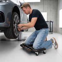 Rolling Knee Creeper with 360° Swivel Casters with Foam Cushions and Built-in Tool Trays