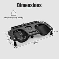 Rolling Knee Creeper with 360° Swivel Casters with Foam Cushions and Built-in Tool Trays