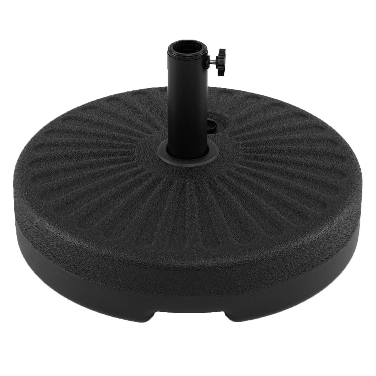 51 cm Round Patio Umbrella Base 27 KG Fillable with 2 Couplers