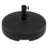 51 cm Round Patio Umbrella Base 27 KG Fillable with 2 Couplers