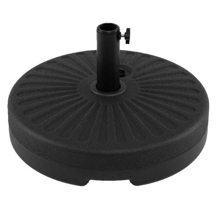 51 cm Round Patio Umbrella Base 27 KG Fillable with 2 Couplers