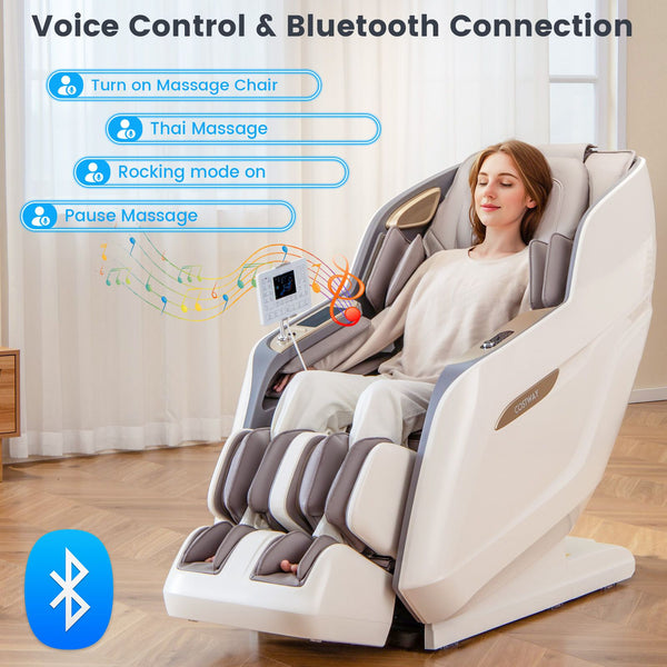 SL Track 3D Massage Chair Full Body Zero Gravity Massage Recliner with Airbags
