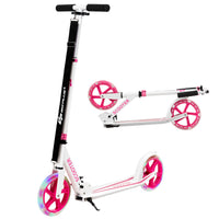 Folding Kick Push Scooter with Flashing LED Wheels