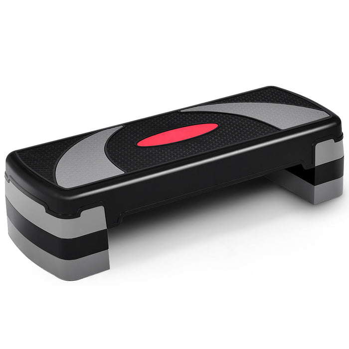 Fitness Aerobic Stepper, with 10-15-20 CM Adjustable Risers