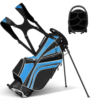 Stand Bag, Golf Club Bag with 6 Way Organizer Divider Top, 7 Zippered Pockets Including Cooler Bag & Waterproof Pockets