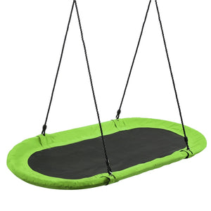 150CM/60'' Giant Platform Saucer Tree Swing Set, 300KG Weight Capacity, Outdoor Saucer Tree Swing with Adjustable Hanging Ropes