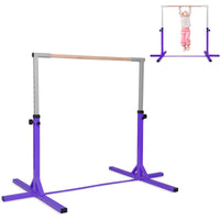 Adjustable 90CM-150CM Gymnastics Training Bar with Non-slipping Rubber Pads