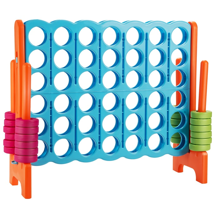 Giant Connect 4 in A Row Jumbo Family Garden yard Game Outdoor Toy 4-to-Score Kids Adult Family Party