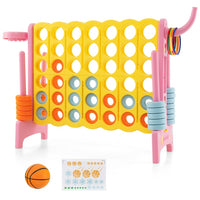 Giant 4-in-A Row, Jumbo 4-to-Score Giant Game Set for Kids & Adults