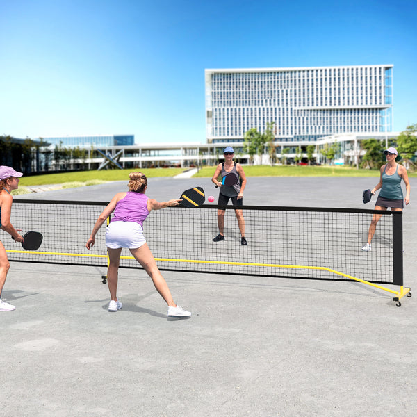 Portable Pickleball Net, 6.75m Regulation Size Pickle Ball Net System