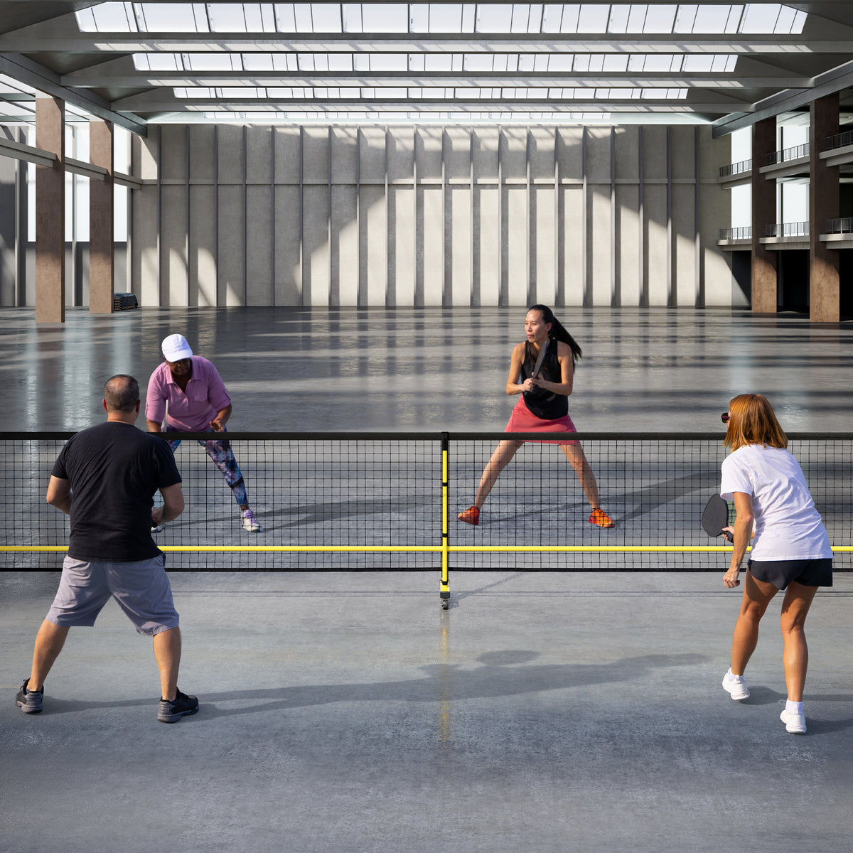 Portable Pickleball Net, 6.75m Regulation Size Pickle Ball Net System