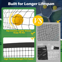 Portable Pickleball Net, 6.75m Regulation Size Pickle Ball Net System