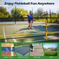 Portable Pickleball Net, 6.75m Regulation Size Pickle Ball Net System