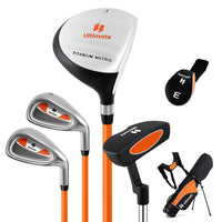 Kids Complete Golf Clubs Set, Right Handed Golf Club Set for Boys & Girls Aged 8-10 Years