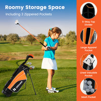 Kids Complete Golf Clubs Set, Right Handed Golf Club Set for Boys & Girls Aged 8-10 Years