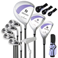 Complete Golf Clubs Package Set 10 Pieces, Includes 460cc Alloy Driver