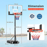 Kids Basketball Hoop Outdoor 1.4-2.6m