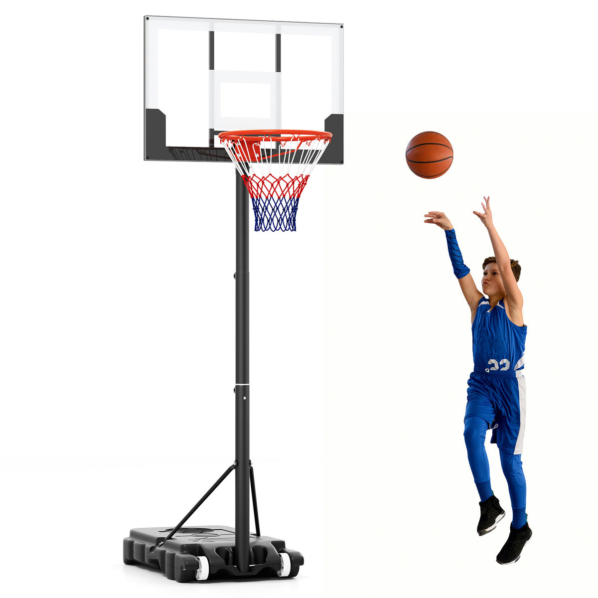 Kids Basketball Hoop Outdoor 1.4-2.6m