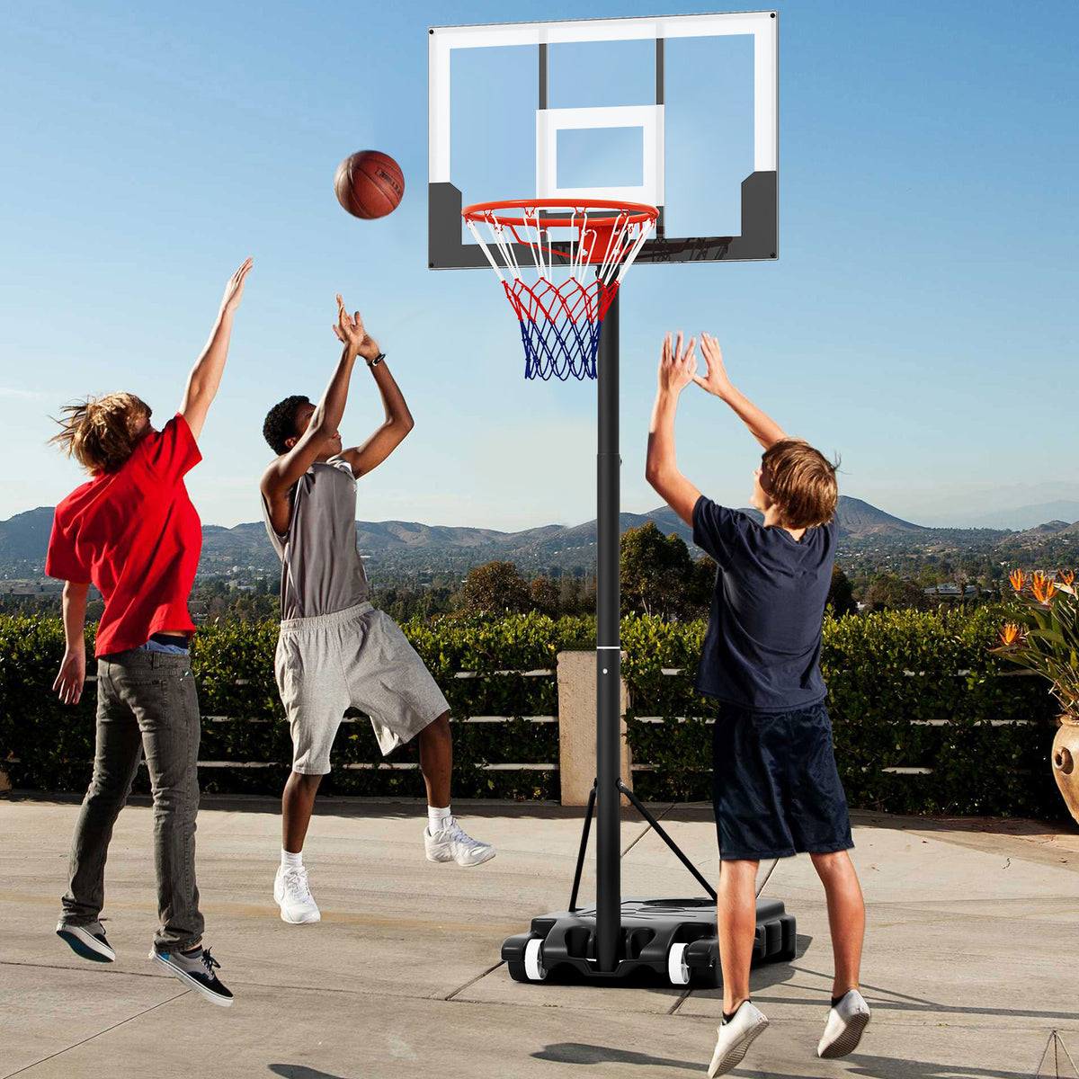 Kids Basketball Hoop Outdoor 1.4-2.6m